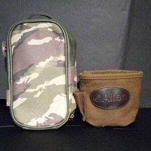 Camouflage and Brown Men's Toiletry Bag Set